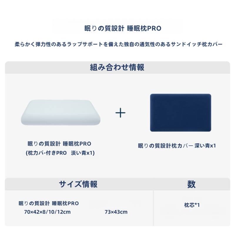 眠りの質設計 睡眠枕PRO