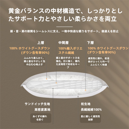 90ダウンコンビネーション枕