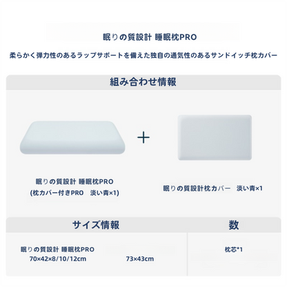 眠りの質設計 睡眠枕PRO